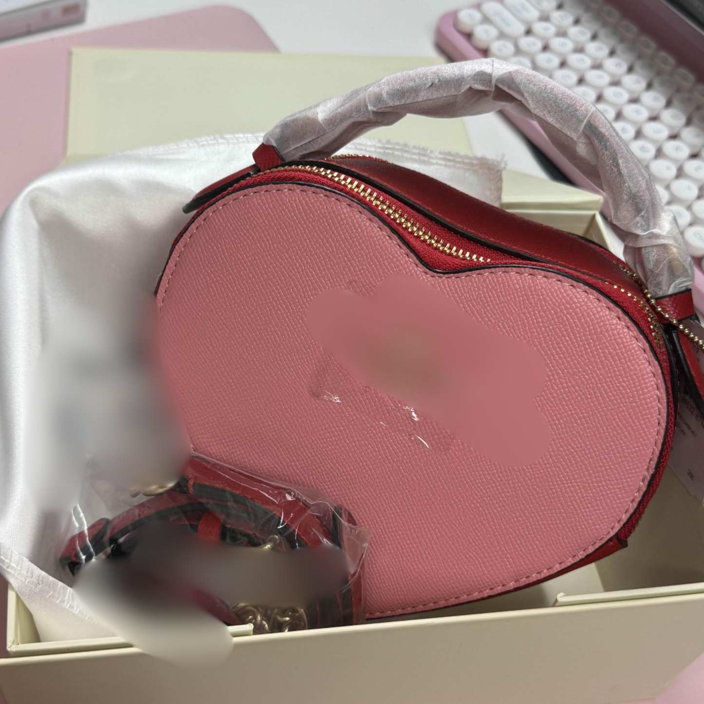 Pretty Pink Heart Purse