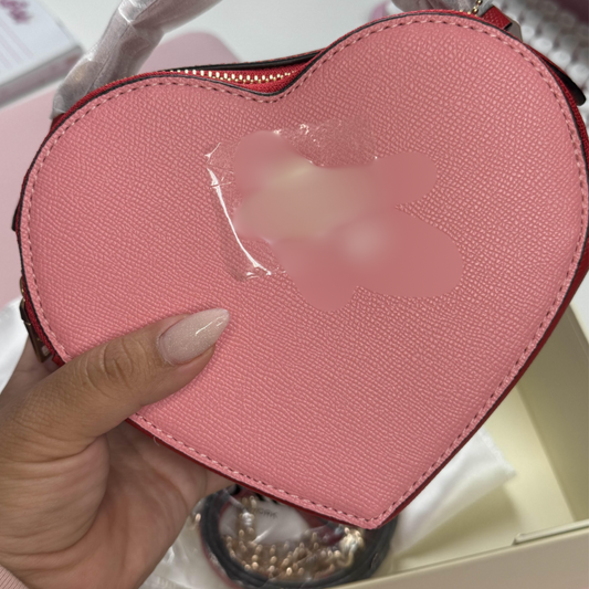 Pretty Pink Heart Purse