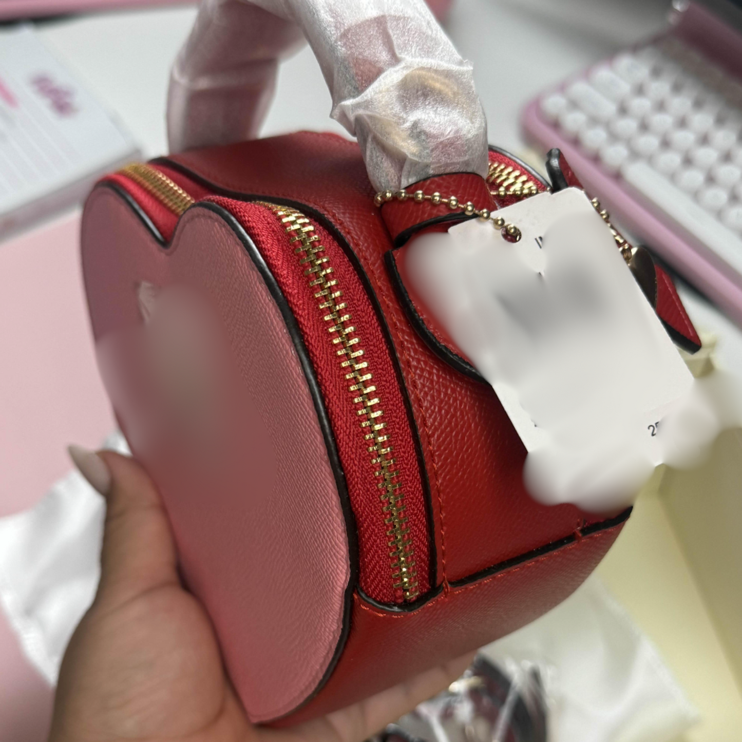 Pretty Pink Heart Purse
